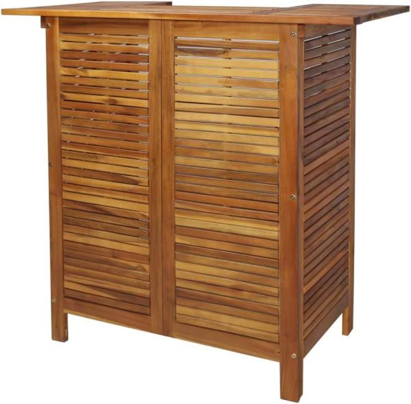vidaXL Bartisch 110x50x105 cm Massivholz Akazie 44007