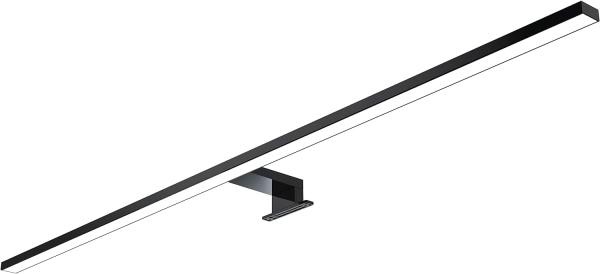 kalb LED Spiegelleuchte 100cm LED Badleuchte Badlampe Spiegellampe 230V, schwarz, warmweiß