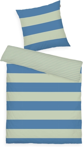 TOM TAILOR HOME Bettwäsche BOLD STRIPES in Gr. 135x200cm, 155x220cm oder 200x220cm, Renforcé, 2 teilig, new bedroom, mit farbigem Markenreißverschluss