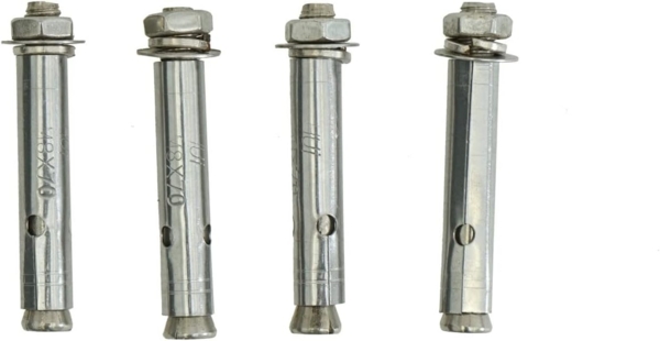 Bodenhülse für Sarthe-Alu-Pfosten, Schraubanker Bodenanker, Betonbefestigung Rundeisen verzinkt Bild 6