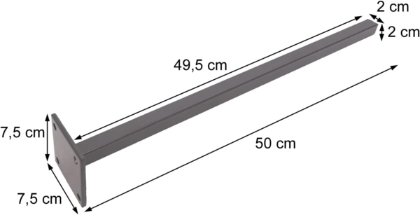 Bodenhülse für Sarthe-Alu-Pfosten, Schraubanker Bodenanker, Betonbefestigung Rundeisen verzinkt Bild 3