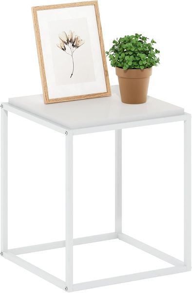Furinno Moretti Modern Lifestyle Stapelbares Regal, 1-stufiger, Solides Weiß/Weiß