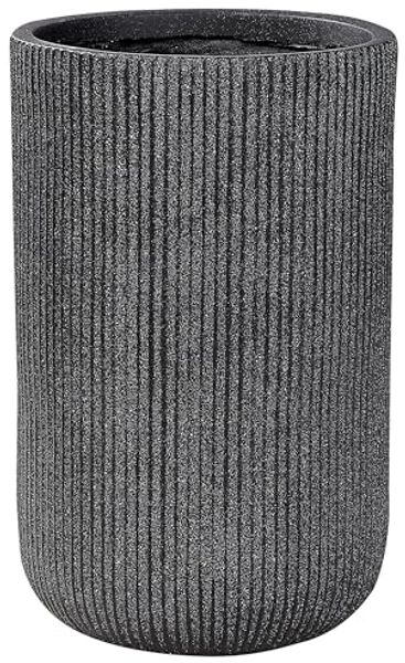 Blumentopf schwarz rund 30 x 30 x 49 cm EANTIO