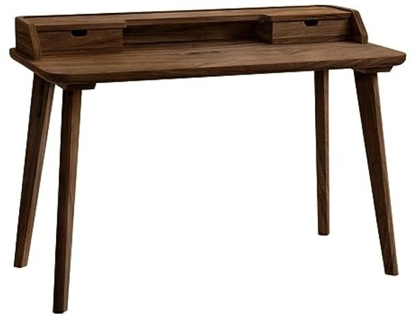 Accessoires Schreibtische braun Nussbaum Massivholz 60cm x 120cm x 85cm