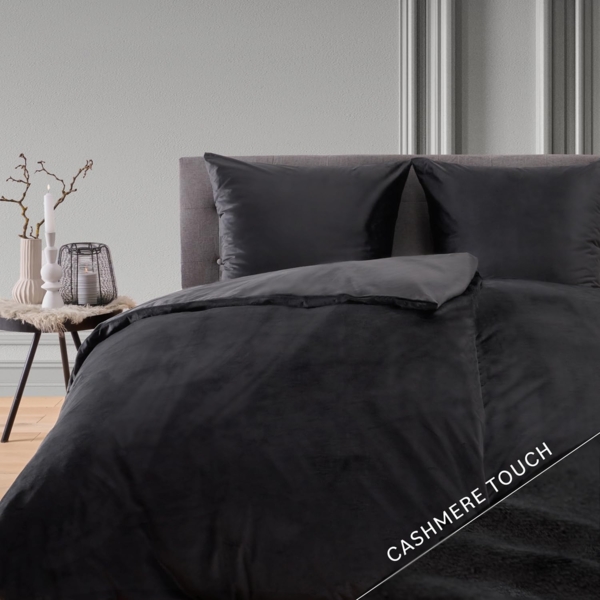 Blumtal Bettwäsche Cashmere-Touch Plüsch, warme Winterbettwäsche + Kopfkissenbezug