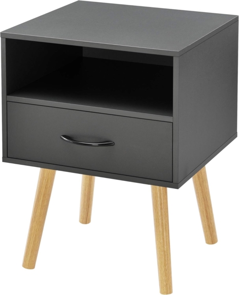 Beistelltisch Gävle 57x42x40 cm Dunkelgrau [en. casa] Bild 4