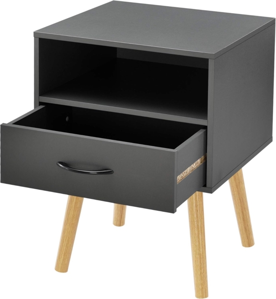 Beistelltisch Gävle 57x42x40 cm Dunkelgrau [en. casa] Bild 5