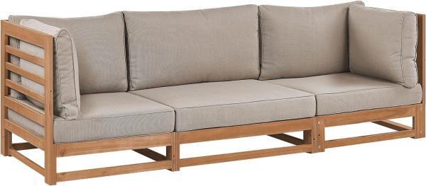 Gartensofa TRANI FSC® zertifiziertes Akazienholz Heller Holzfarbton