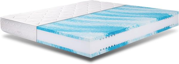 EGO Home Matratze 140x200 Mittelfest 23cm - Ergonomische 7-Zonen Hochwertige Kaltschaummatratze mit waschbarem Bezug, Atmungsaktiv Schaumstoffmatratze Rollmatratze, Öko-Tex Zertifiziert