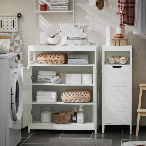 SoBuy Badkommode BZR121, Badzimmerschrank Kommode Sideboard Flurschrank Midischrank Badmöbel Bild 4