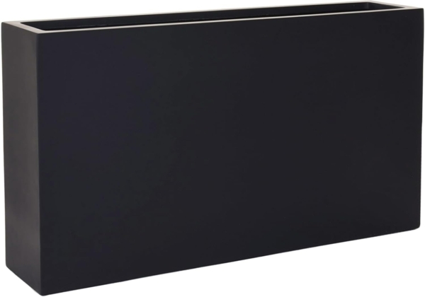 VIVANNO Pflanzkübel Fiberglas ELEMENTO SLIM Kasten, Anthrazit Matt 90 x 20 x 50 cm