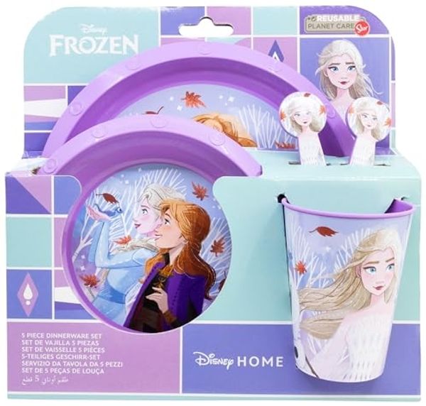 Frozen 5-teiliges Kindergeschirr Essensset für Kinder