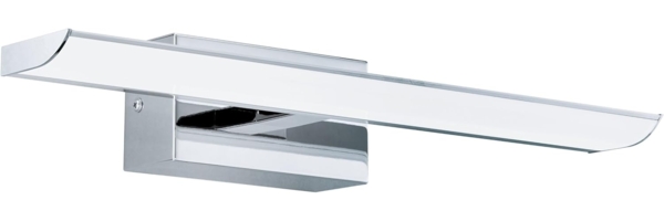 Eglo 94612 LED Spiegelleuchte Wandleuchte TABIANO Stahl chrom, Kunststoff weiss 4000K 2X3,2W L:40,5cm H:7cm
