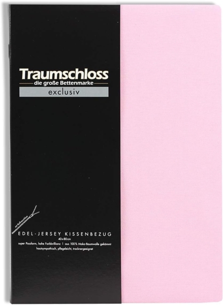 Traumschloss Exclusiv Edel-Jersey Kissenbezug puder (rosé) 40x80 Bild 3