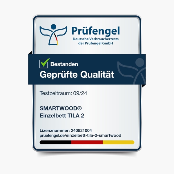 smartwood Kinderbett Bodenbett 70x140 mit Rausfallschutz & Lattenrost - Grau - Kinder Montessori Bett TILA 2P mit glatten Kanten - Betten für schnelle Montage - Bis 230 kg belastbar Bild 9