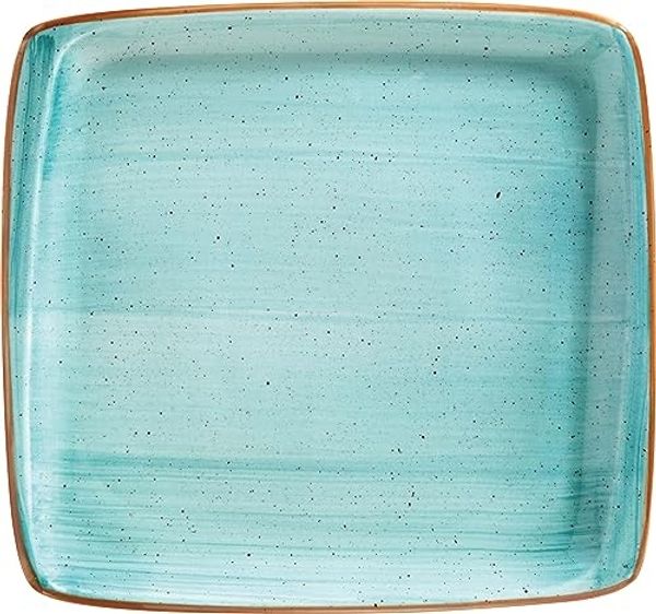 Bonna Servierplatte Aura Aqua Moove 330cm 2,5cm Türkis Servierplatten, Porzellan, (2-tlg), AAQMOV41KR