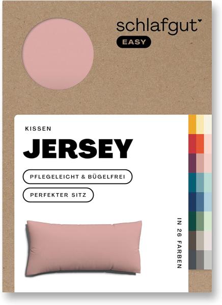 Schlafgut Kissenbezug EASY Jersey, (1 Stück), Kissenhülle mit Reißverschluss, weich und saugfähig, Kissenbezug