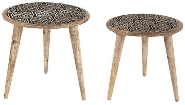 Tisch Set SHARMA Heller Holzfarbton