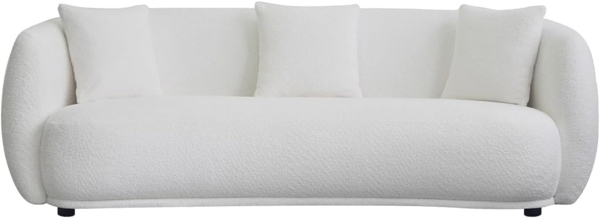 KAWOLA 3-Sitzer RADA, Sofa Couch Stoff cremeweiß 209x109 cm