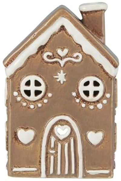 Ib Laursen Lichterhaus Teelichthalter Teelichthaus Lebkuchenhaus Braun 27650-14