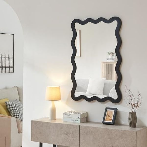 Wandspiegel Koster 90x60 cm Schwarz [en. casa]