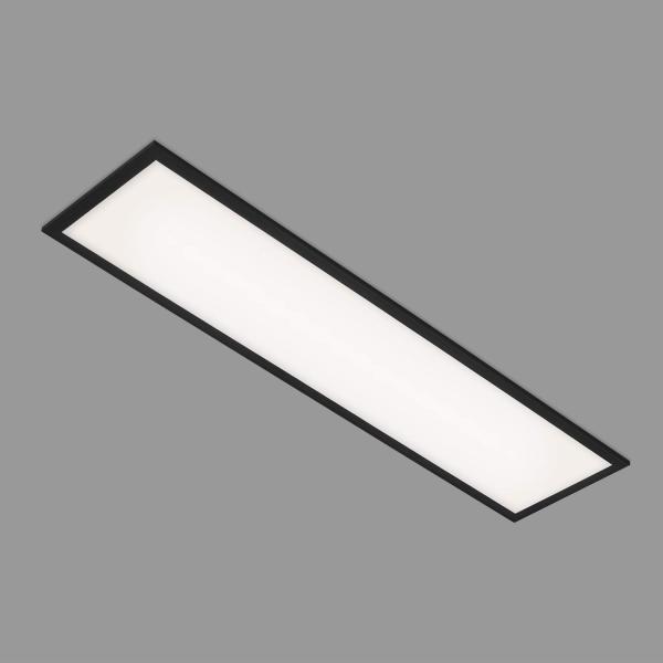 BRILONER - LED Panel, LED Deckenleuchte, Deckenlampe 22 Watt, 2. 300 Lumen, 4. 000 Kelvin, Weiß-Schwarz, 1. 000 x 250 x 60 mm (LxBxH), 7067-015