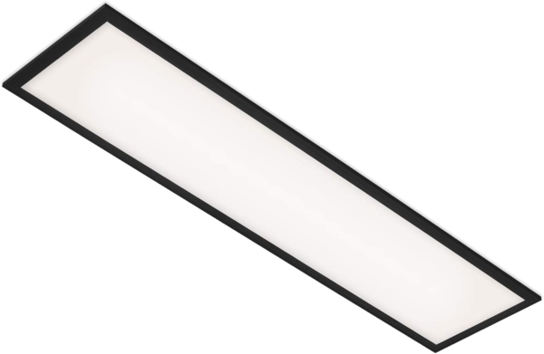 BRILONER - LED Panel, LED Deckenleuchte, Deckenlampe 22 Watt, 2. 300 Lumen, 4. 000 Kelvin, Weiß-Schwarz, 1. 000 x 250 x 60 mm (LxBxH), 7067-015