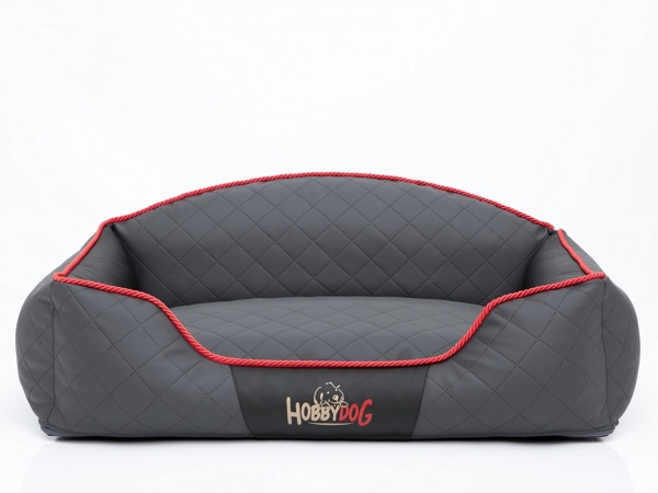 Bjird Tierbett Kunstleder Hundebett Elite, Bezug abnehbar und waschbar, Hundesofa für kleie und grosse Hunde, Größe: L,XL,XXL