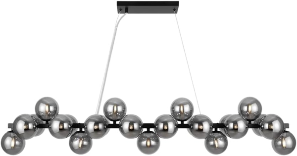 Maytoni Pendelleuchte Dallas 25-flammig schwarz rauchglas