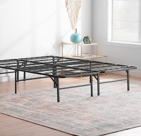 Linenspa Metallbett mit Lattenrost – Klappbett – 33 cm Stauraum unter Bettgestell – Montage in 5 Minuten – Bett 160x200 cm