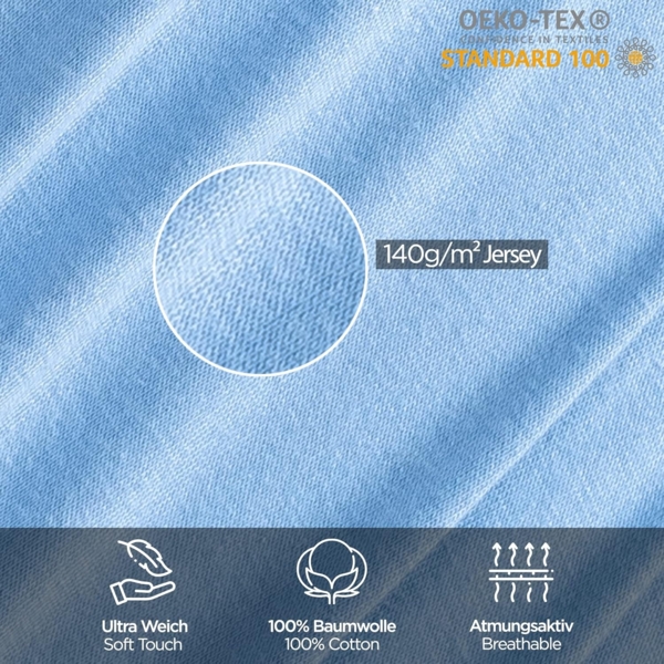 livessa Bettbezug Baumwolle Bettwäsche Allergiker Bettwäsche, (1 St), Ultra weich und atmungsaktiv 13 schöne Farben Bild 7