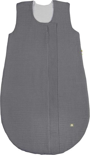Odenwälder 1615 Musselin Schlafsack wattiert Grau