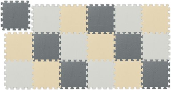 Relaxdays Puzzlematte 3-farbig Set