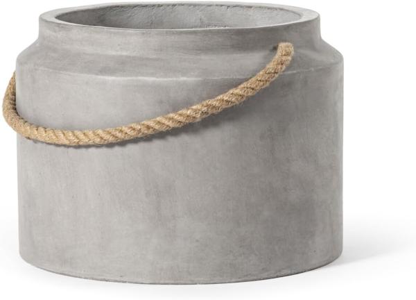 Blumentopf Übertopf Pflanzgefäß Topf Beton "MilkCan" 37cm Natur Grau XXL