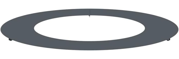 vidaXL geeignet für flache Baumringe Anthrazit Ø50 / 80 cm Stahl 873694