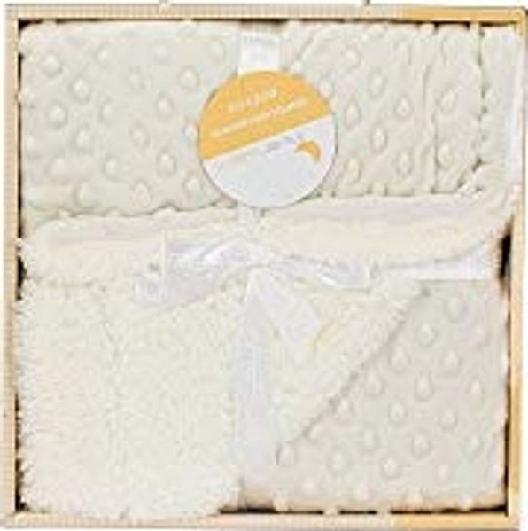 Interbaby 00891-05 Blasen Babydecke mit Sherpa Rückseite, beige, 720 g