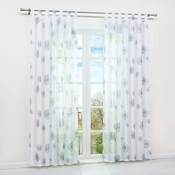 Delien Scheibengardine Eva, Schlaufen, Voile Uni Kurzstore Küche