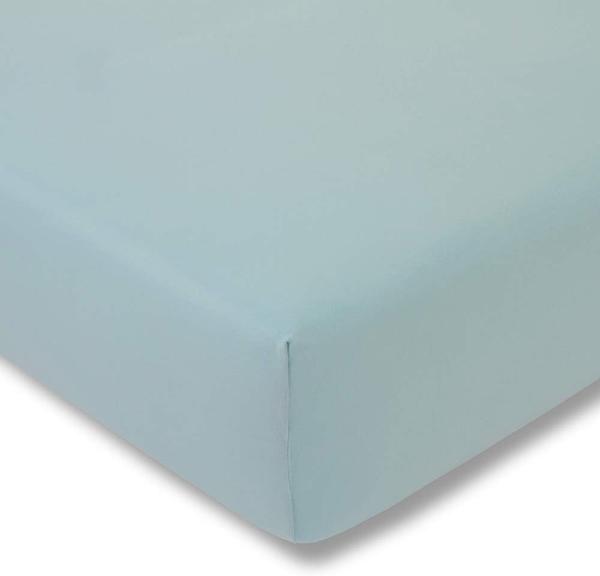 Estella Zwirnjersey Spannbetttuch für Boxspring Topper 100x200x7 cm azur (640)