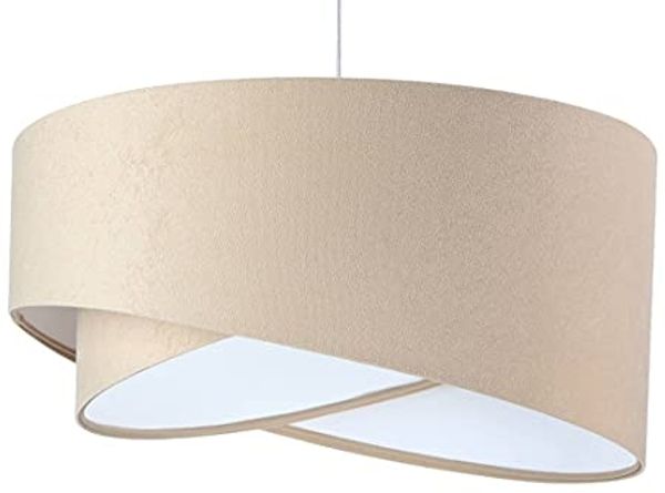 BPS Koncept 060-027 Hängeleuchte Galaxy beige, weiß 1 x E27 Ø 50cm H:105cm dimmbar