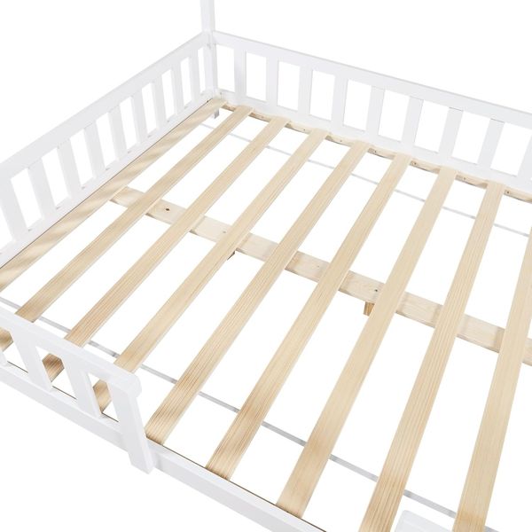 Kinderbett Sisimiut 120x200 cm mit Kaltschaummatratze Holz Natur [en. casa] Bild 7