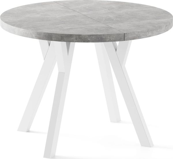 WFL GROUP Esstisch Twixy (erhältlich in 2 Größen – Durchmesser 100 cm, ausziehbar auf 250/300 cm), XXL groß extra lang Ausziehtisch für 5-16 oder 5-14 Personen