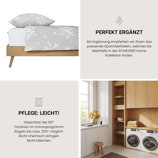 Schiesser Spannbettlaken Jessi - Edeljersey - 180 x 200 cm - Weiß Bild 6