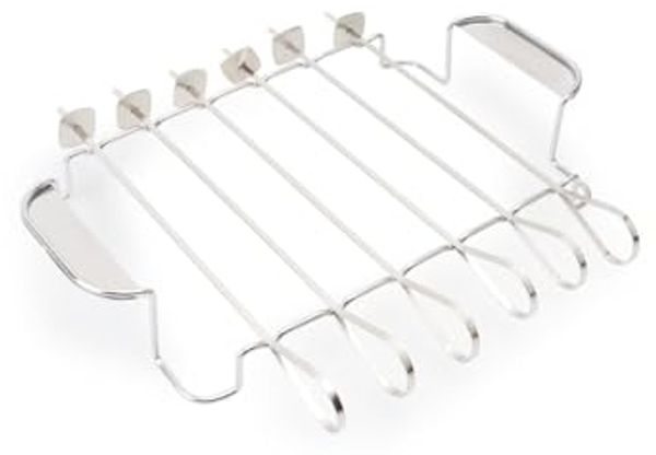 Primaster Grillspieß Set Premium Edelstahl, inklusive 6 Spieße, Grillzubehör