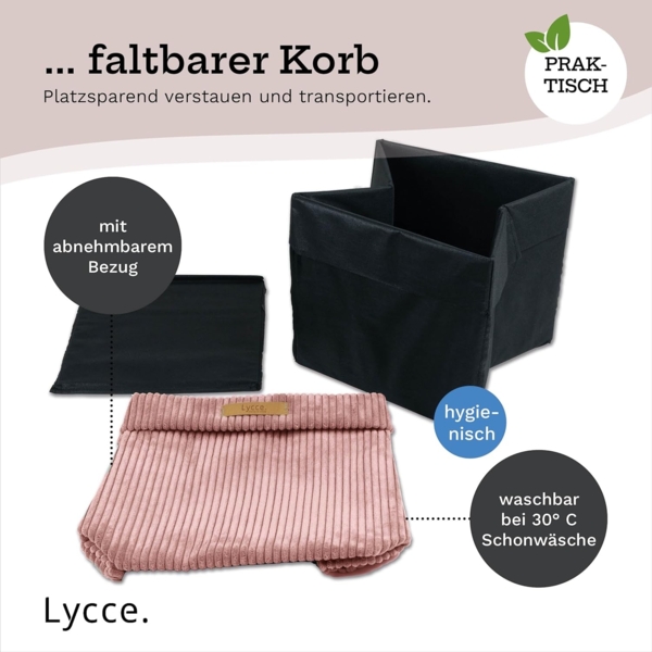 Lycce Regalkorb Lycce Kallax Boxen Cord, faltbare Aufbewahrungsboxen 33x33xH31cm (1 St) Bild 7