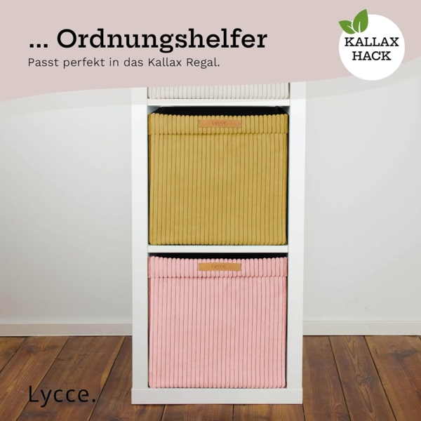 Lycce Regalkorb Lycce Kallax Boxen Cord, faltbare Aufbewahrungsboxen 33x33xH31cm (1 St) Bild 6