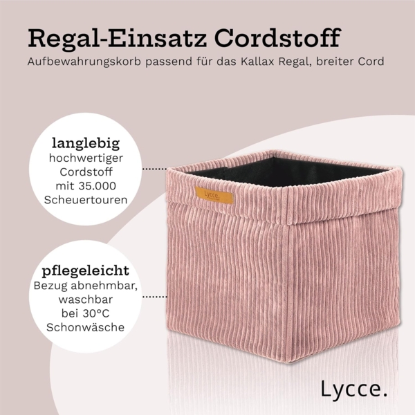 Lycce Regalkorb Lycce Kallax Boxen Cord, faltbare Aufbewahrungsboxen 33x33xH31cm (1 St) Bild 2