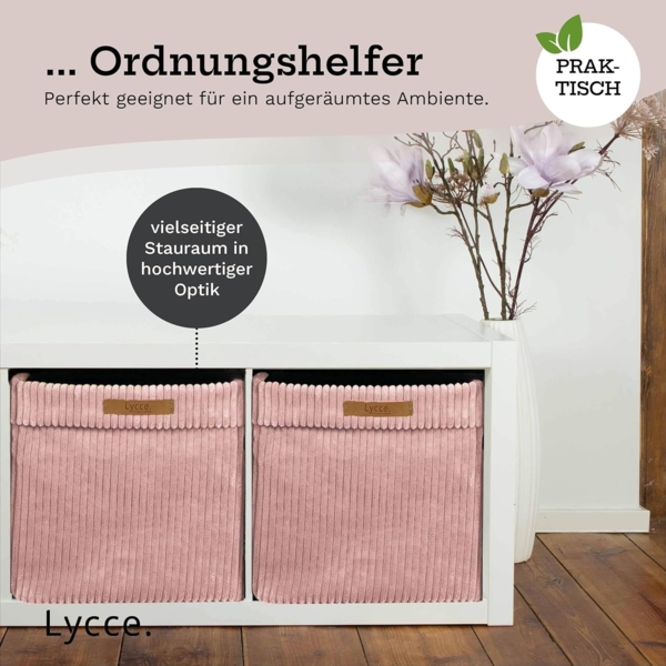 Lycce Regalkorb Lycce Kallax Boxen Cord, faltbare Aufbewahrungsboxen 33x33xH31cm (1 St) Bild 4