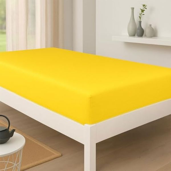 BettwarenShop Jersey Spannbetttuch wasserdicht|140x200 - 160x200 cm| mais