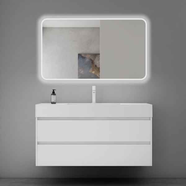 Mai & Mai Badmöbel-Set Badezimmermöbel 120cm Waschbecken Waschtisch mit Unterschrank Deep