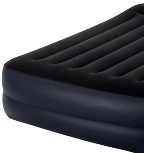 Intex Luftbett mit integrierter Luftpumpe, Blau, 203 x 152 x 42 cm, 64124 Bild 6